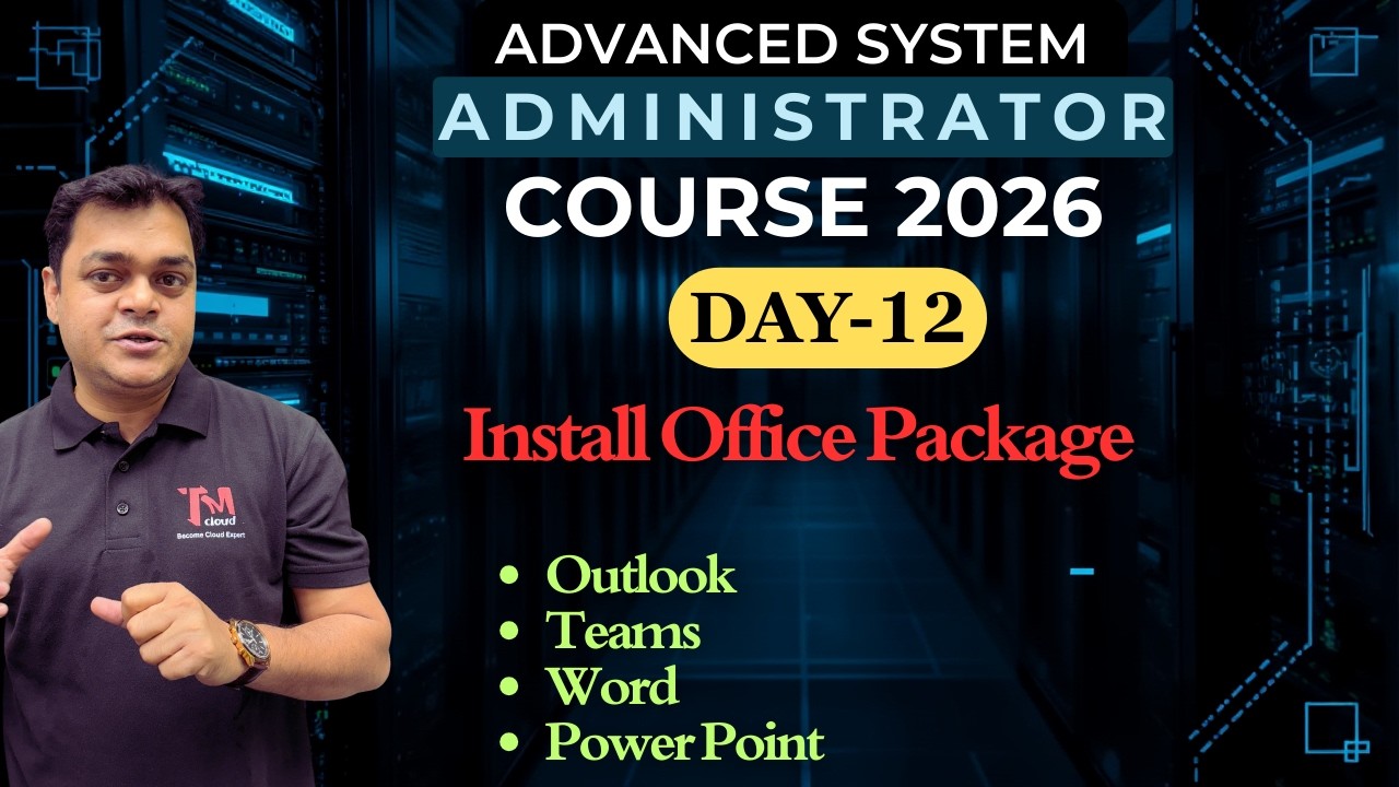 DAY-12 : How to Install Office Package on Win-11 | Outlook Profile Creation .