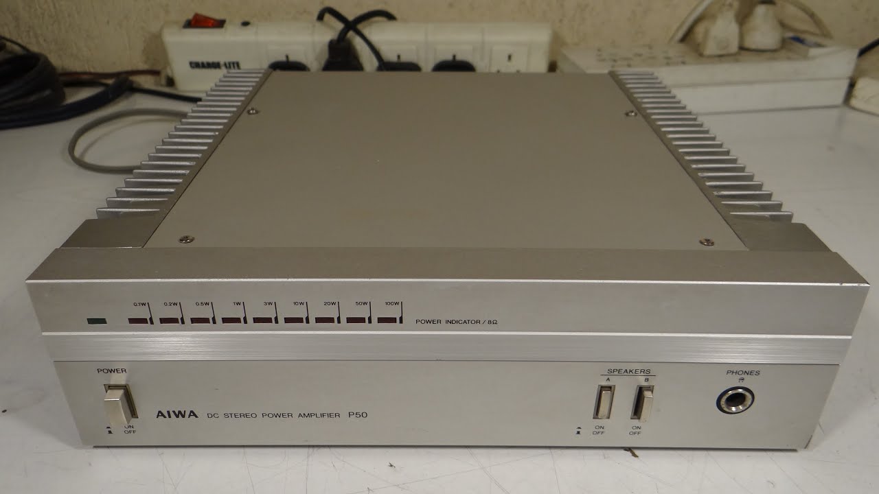 AMPLIFICADOR DE PODER AIWA SA-P50 JAPAN 1982 RESTAURACION P2