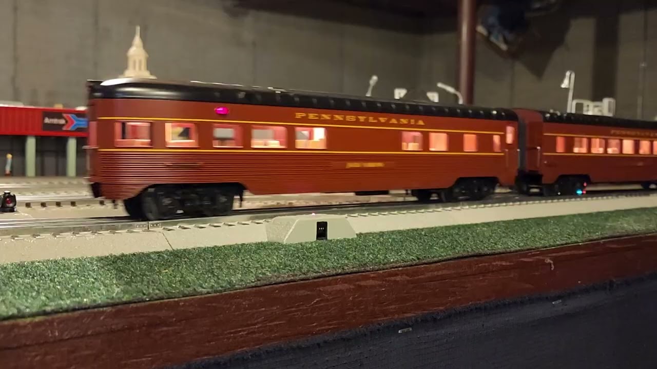 MTH Railking Proto-2  Pennsylvania  E8 ABA playing extended start-up and PFA sequence 