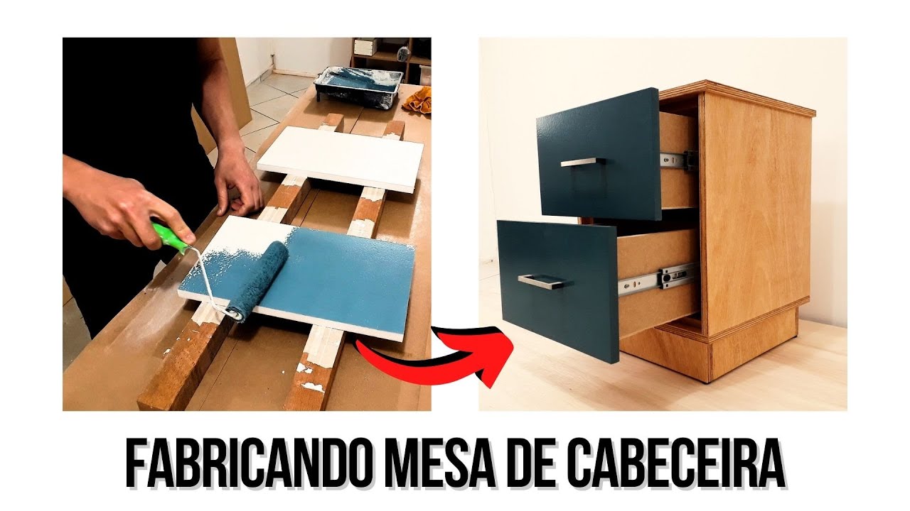 Mesa de Cabeceira - Processo de Fabricação - Faça Vc Mesmo!