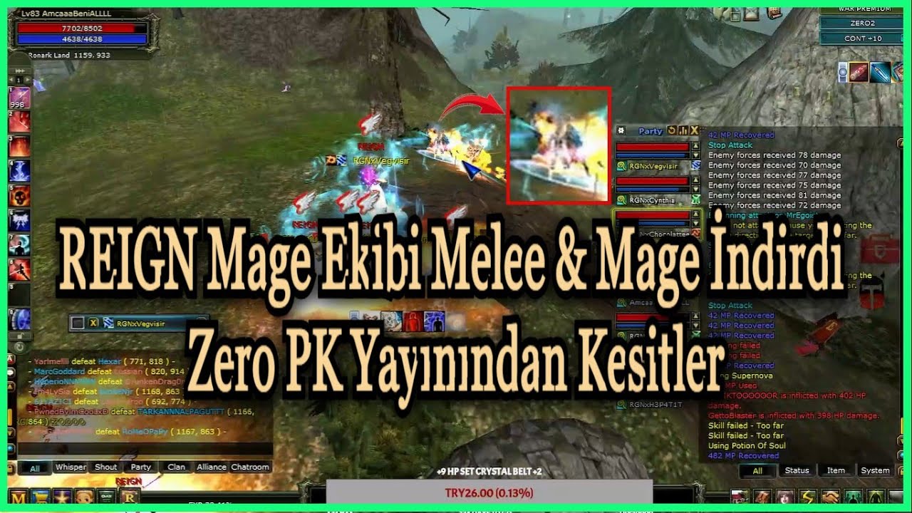 REIGN Mage Ekibi Melee & Mage İndirdi | Zero Mage PK Yayını | 