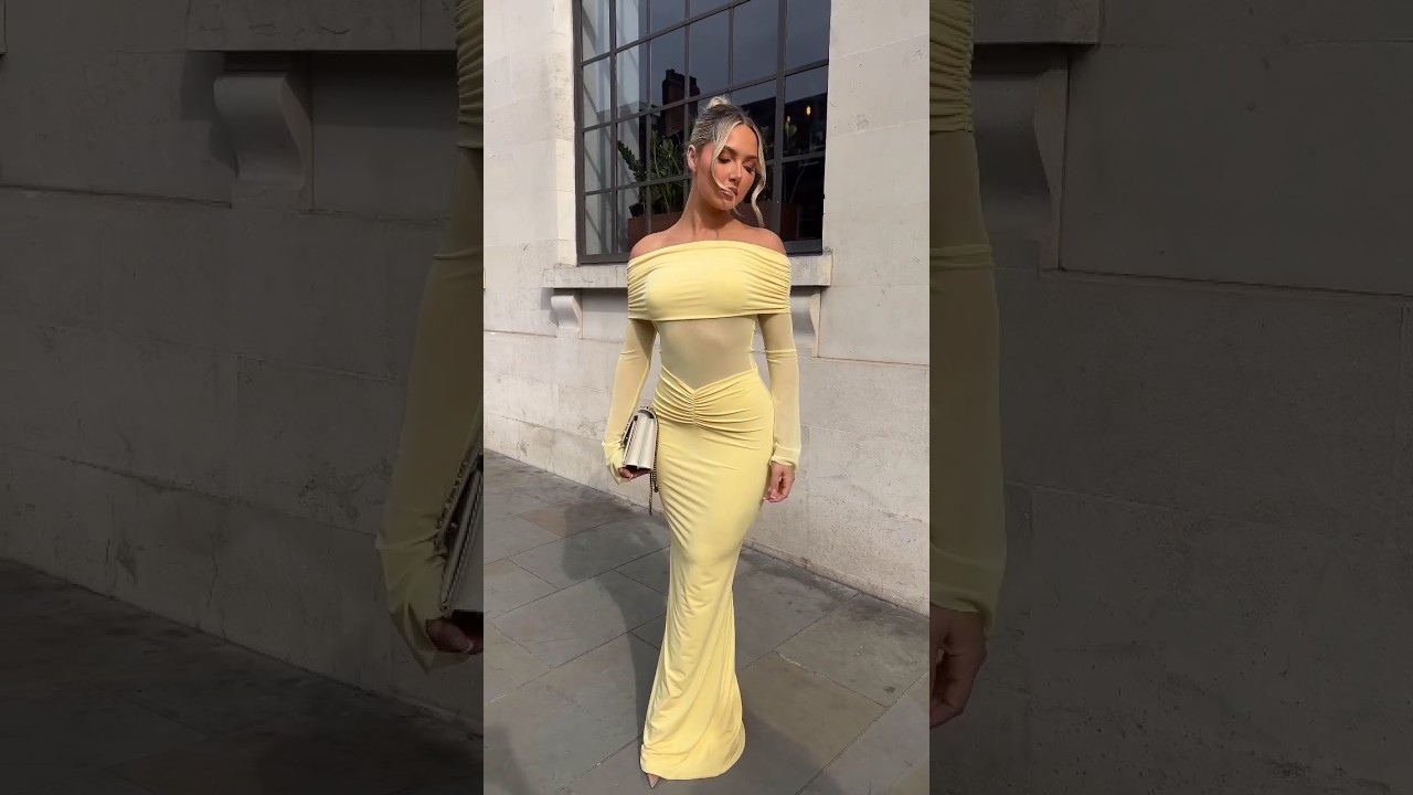 The perfect 🥀 our Bethanie Maxi Dress in Lemon 💛#fashion #model #beauty #style #outfit #shorts