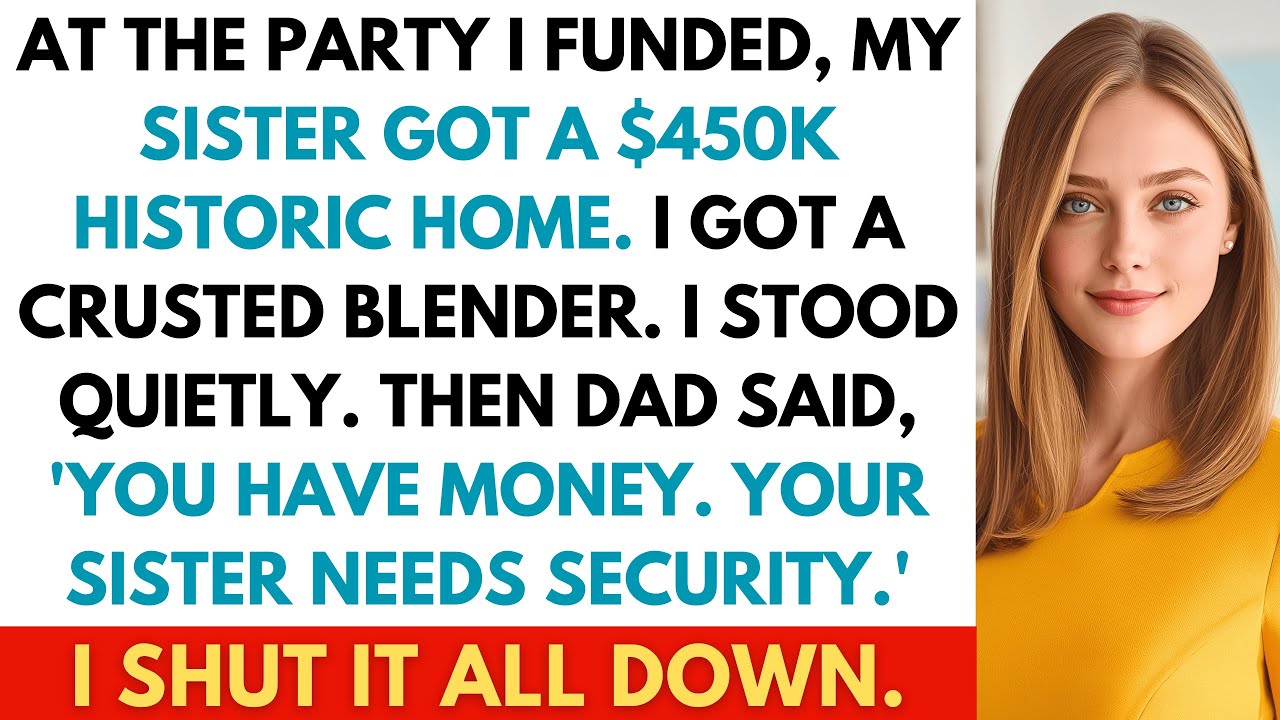 Parents Gave My Sister a $450K Property at Dinner. I Got a Gift Card. So I Called the Bank Mid-Bite