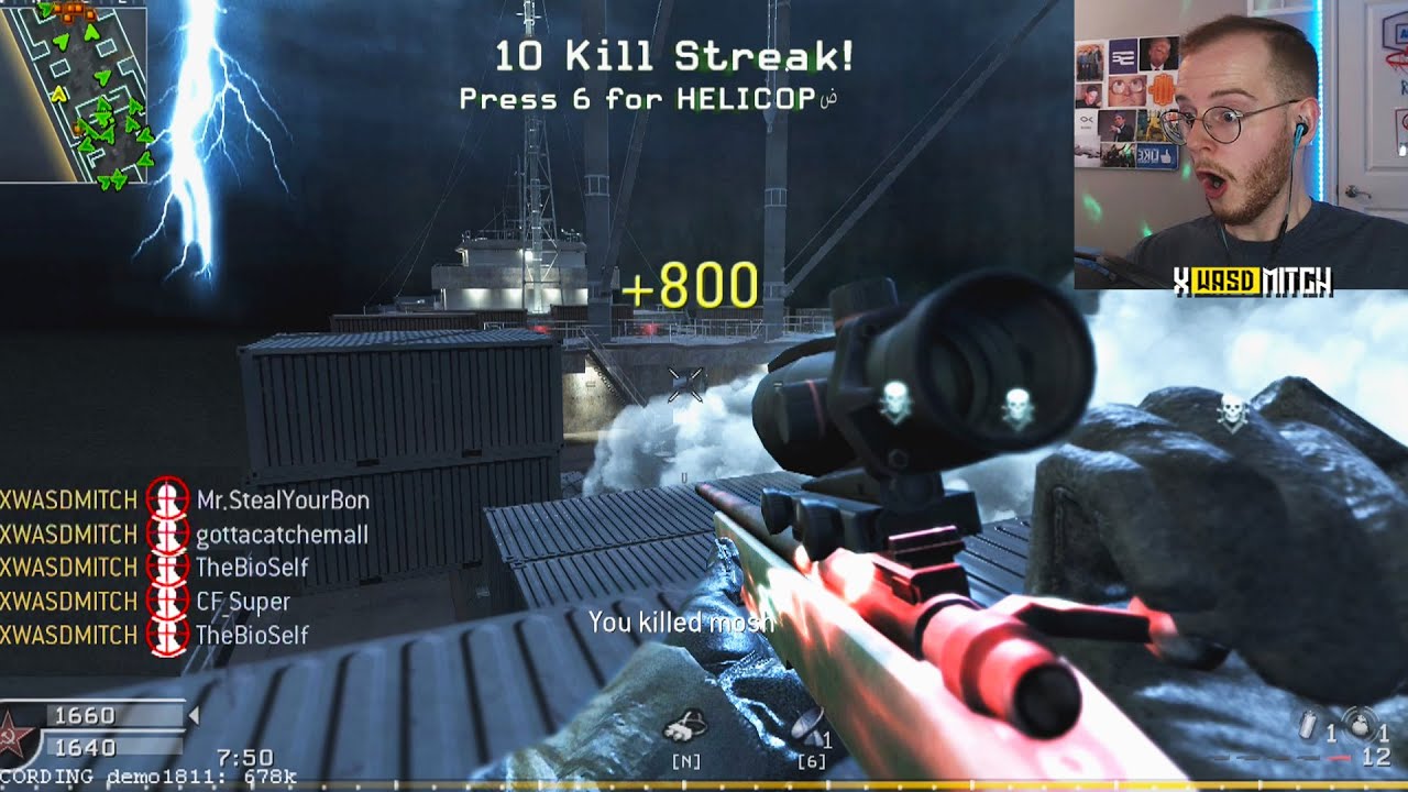 COD4 PC is fully populated and I hit my BEST CLIP EVER!