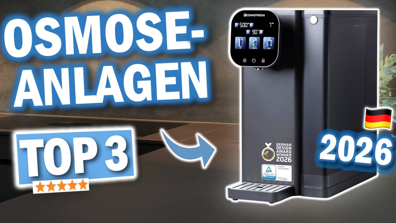 TOP 3 AUFTISCH OSMOSEANLAGEN 2026 | Die besten Osmoseanlagen im Vergleich