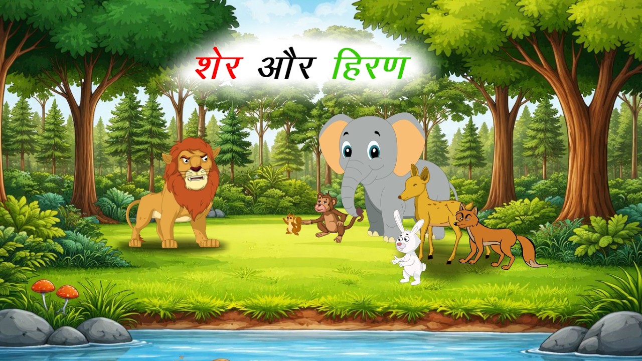 शेर और हिरण की कहानी | The Story of the Lion and the Deer |
