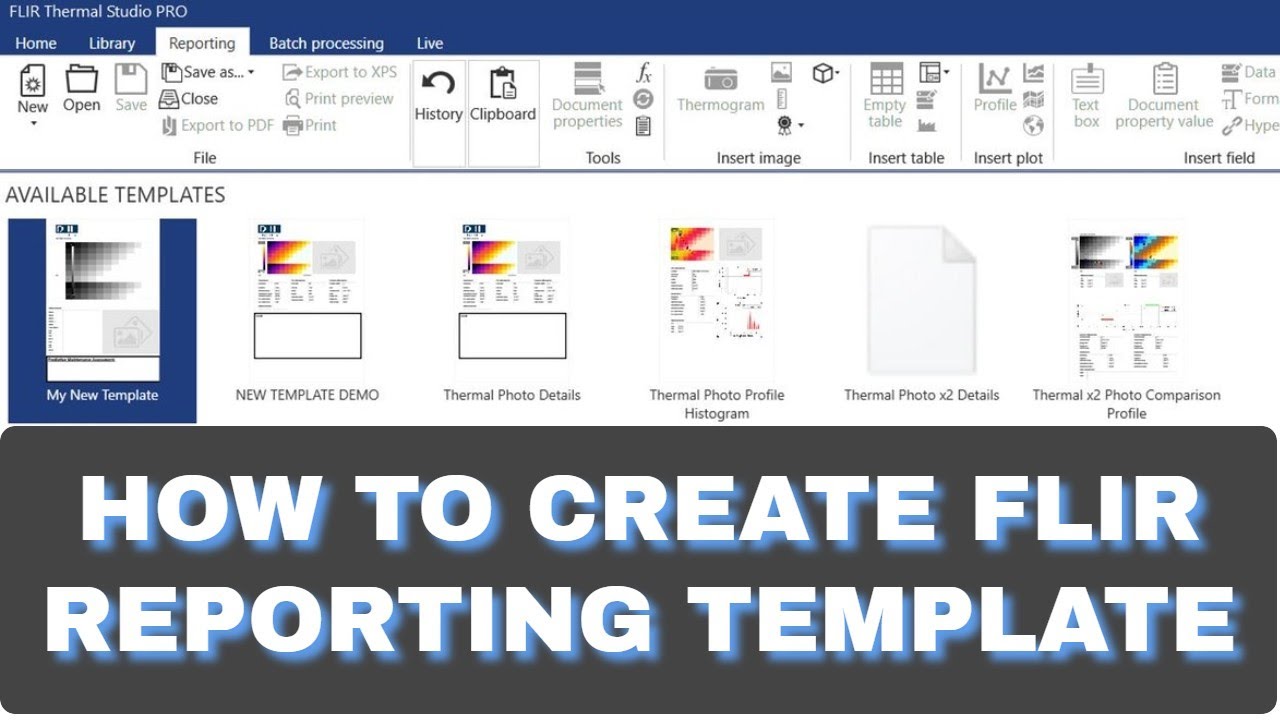 How To Use FLIR Thermal Studio PRO - Creating Your Company Template
