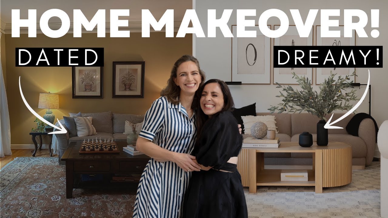 DATED TO DREAMY! BUDGET FRIENDLY LIVING ROOM MAKEOVER!