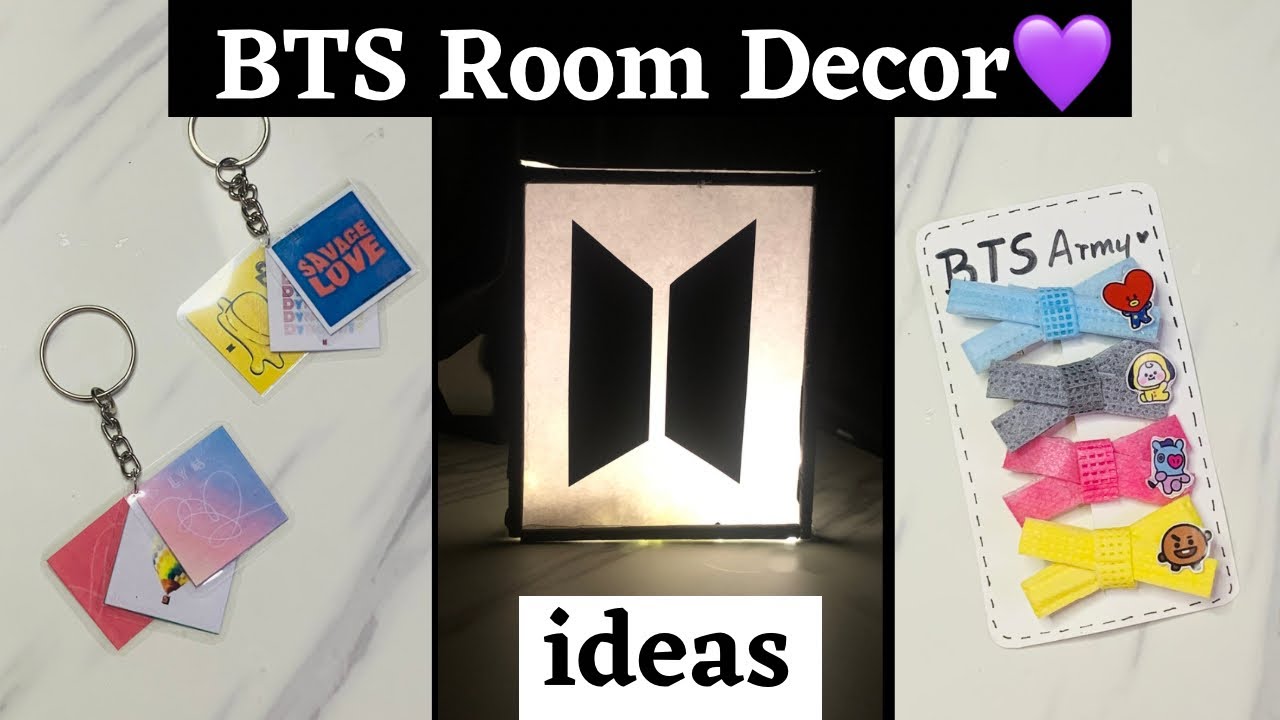 BTS DIY 💜✨ / bts lamp / BTS crafts / BTS room decor / save money / BTS Army