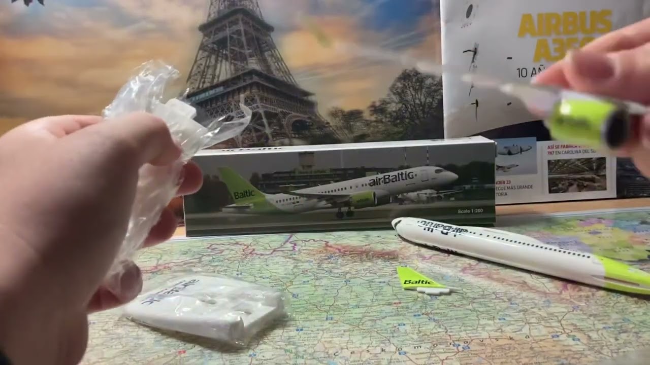 Air Baltic 🇱🇻 Airbus a220-300 Unboxing