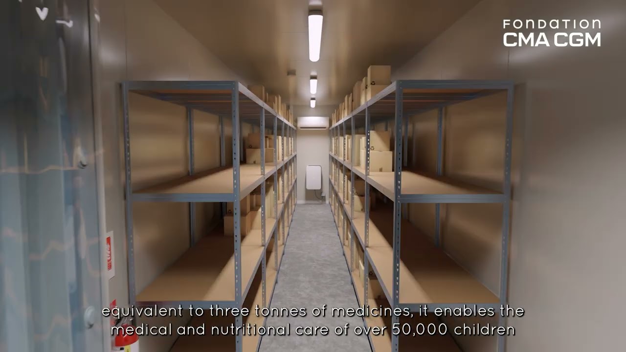 The CMA CGM Foundation has designed Pharmabox