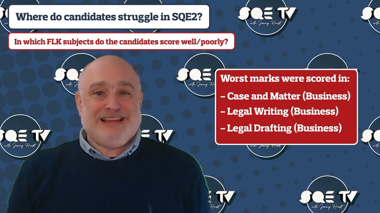 Where do students struggle most in SQE2?