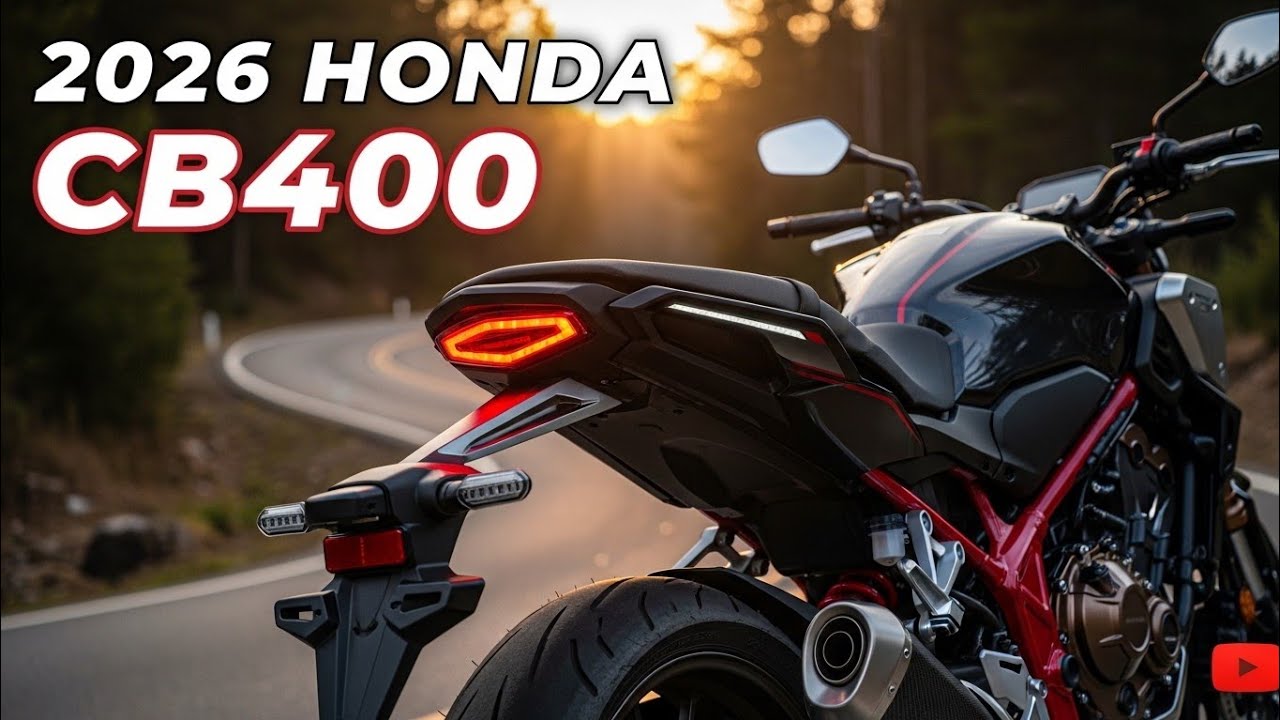 New 2026 Honda CB 400 – The Legendary Street Bike Returns in Stunning Red & Black 