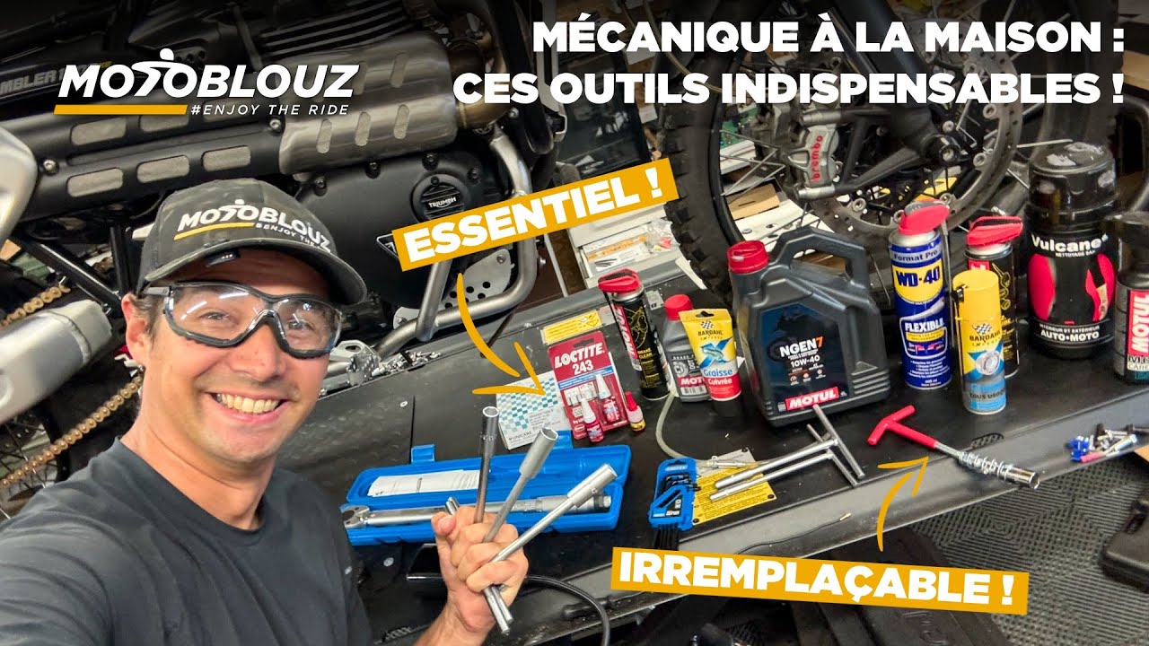 DÉBUTER la MÉCANIQUE MOTO à la maison : ces outils et produits INDISPENSABLES !