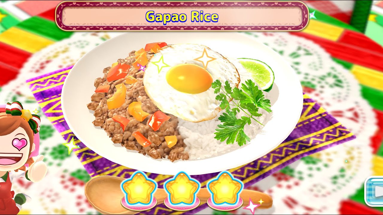 Cooking mama cuisine recipe #115 NO COMMENTARY// gapao rice 