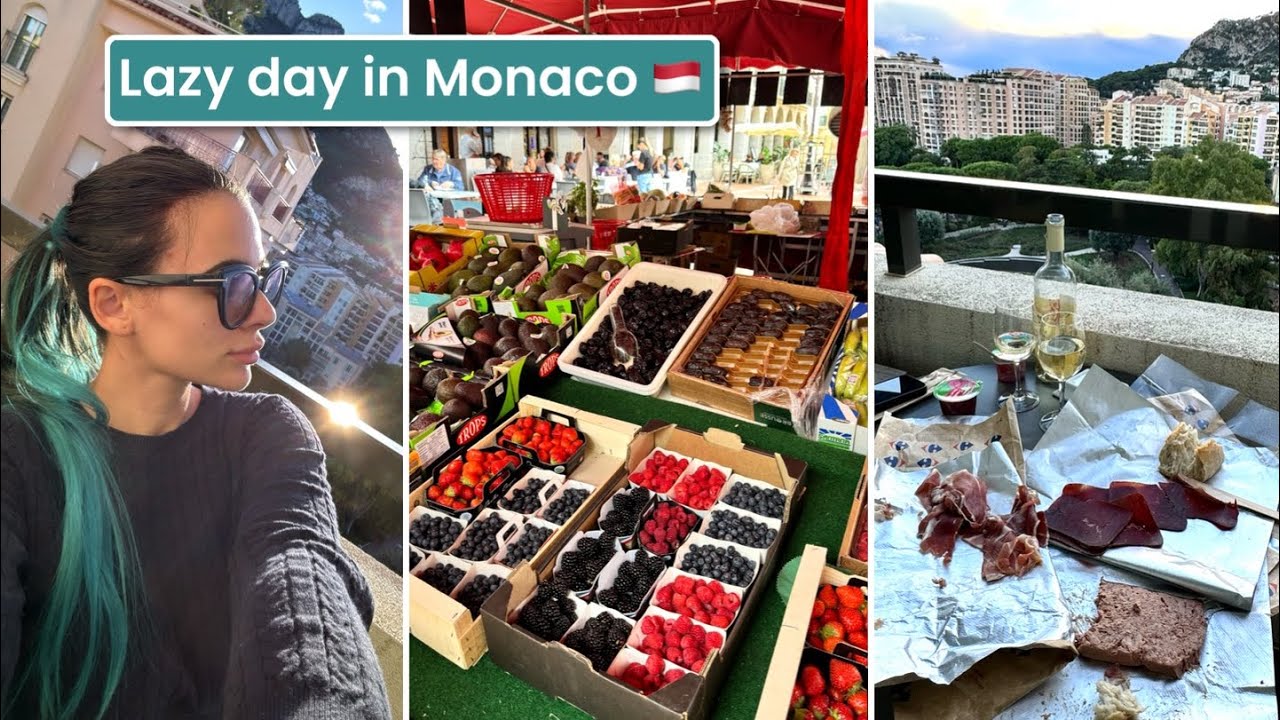 🇲🇨 Lazy day in Monaco, Grocery shopping on my first day