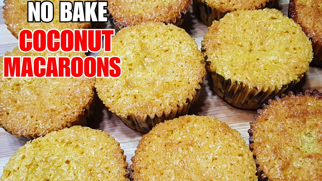 No Bake Best COCONUT MACAROONS ( Mabentang PangNegoso ) 💓|  Coconut Macaroons without Oven