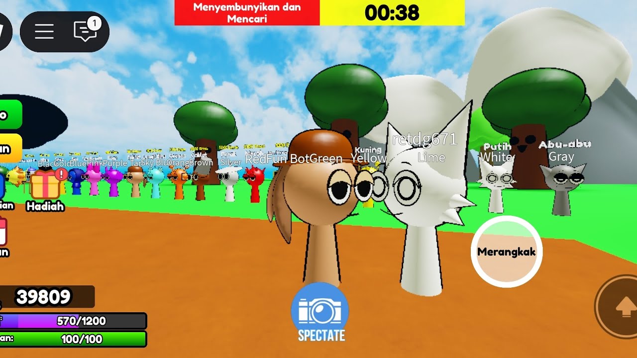 Gameplay Sprunki Killer Roblox Part1