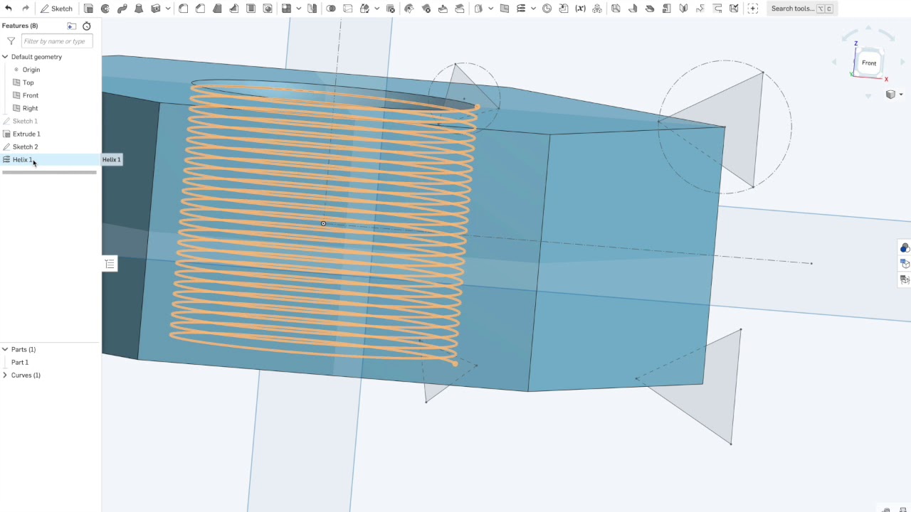 OnShape 7: tuerca