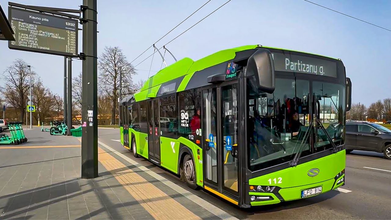 Троллейбусы в Каунасе, Литва 🇱🇹 | 2024 год