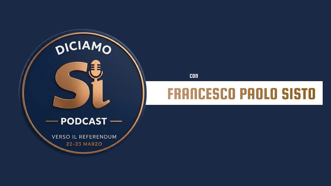 Francesco Paolo Sisto ospite a Diciamo SÌ