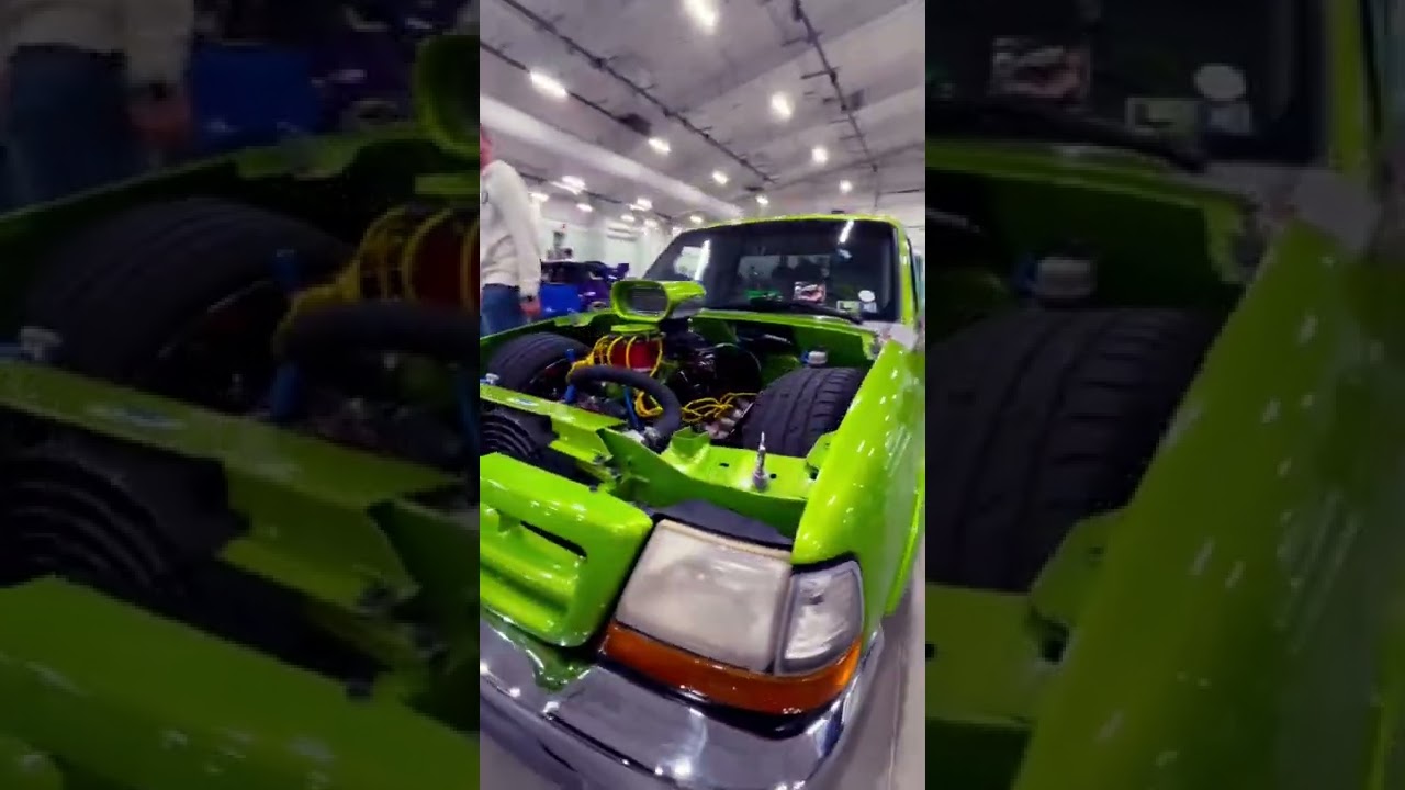 LS Swapped Ranger #ford #fordranger #americanmuscle #lsswap #bagged #lowrider #low #bagged #ranger