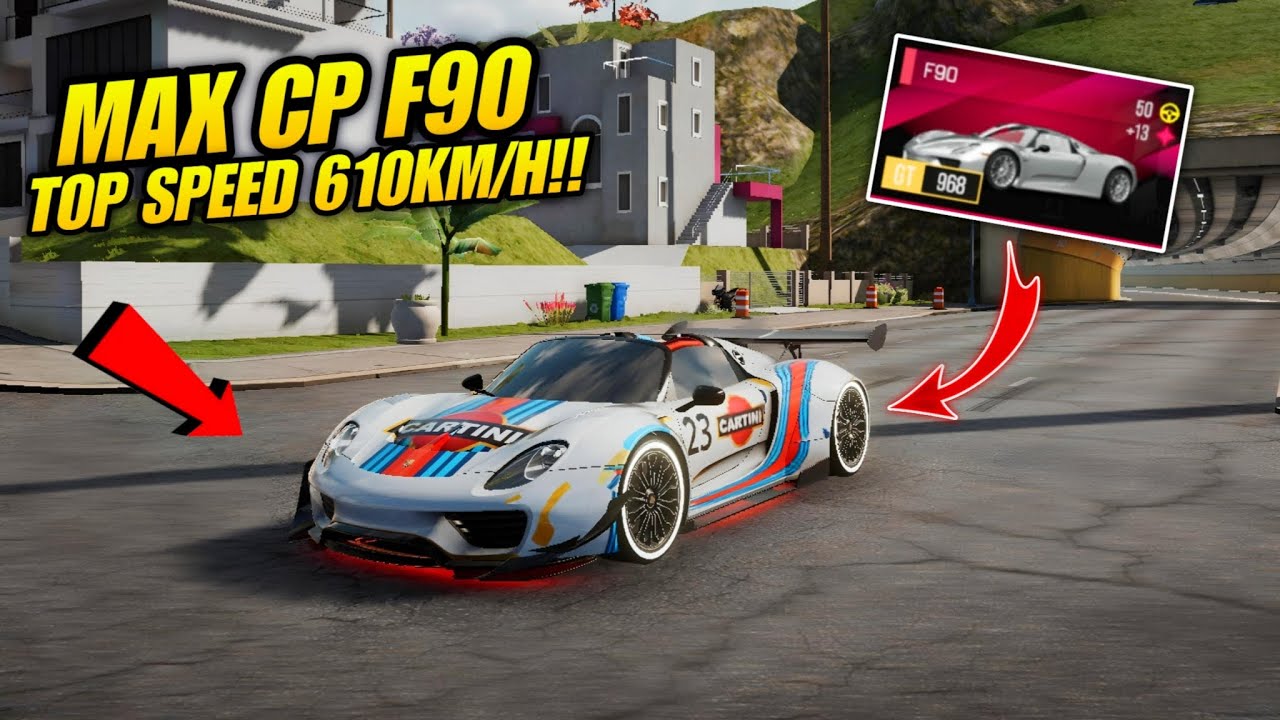 Drive Zone Online : Max Cp Pegas F90 - 918 Performance Testing Top Speed 610KM/H,Street Raching