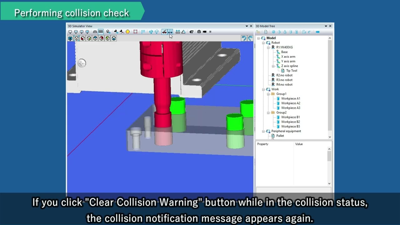 RCX-Studio2020 3D Simulation #3  Collision Check