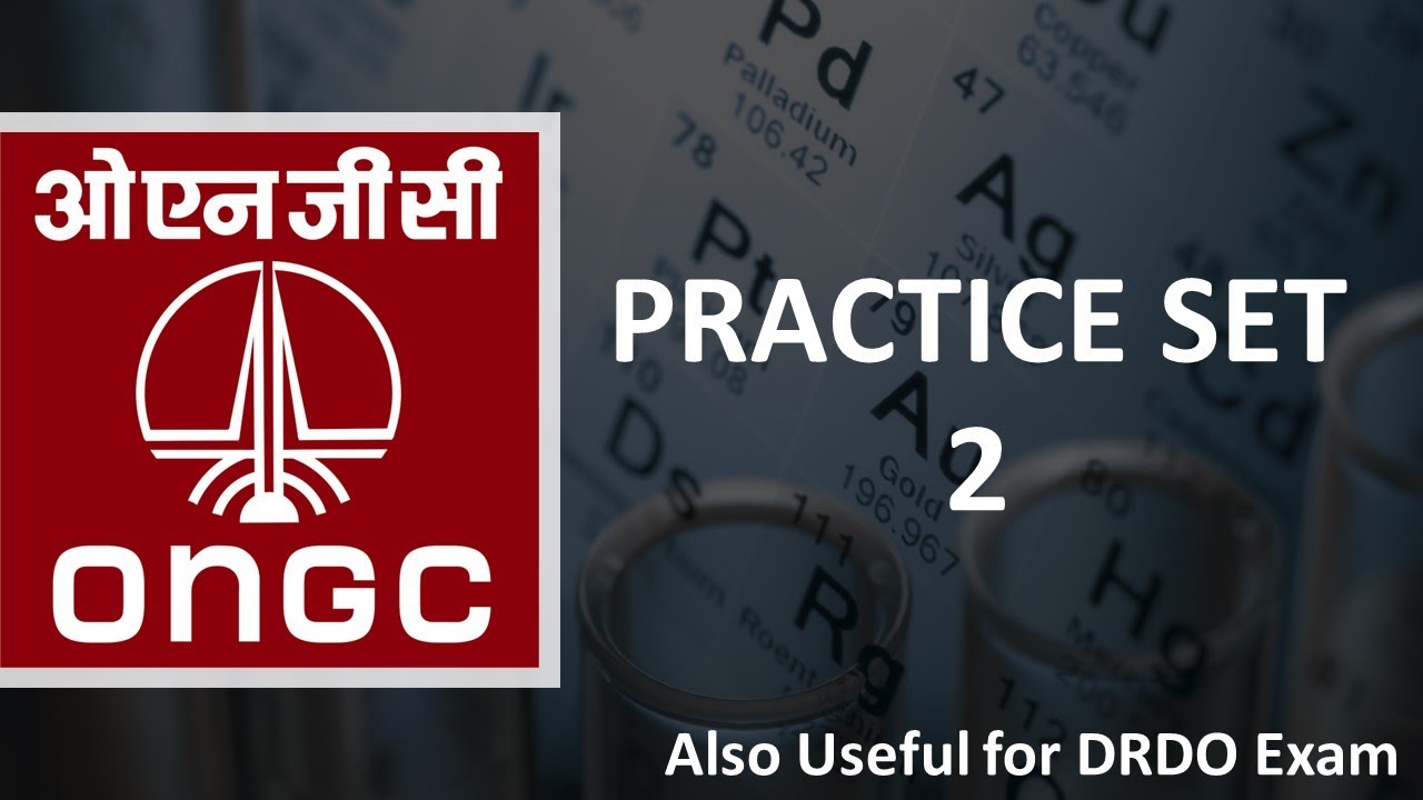 ONGC Practice Set 02 | Chemistry | 