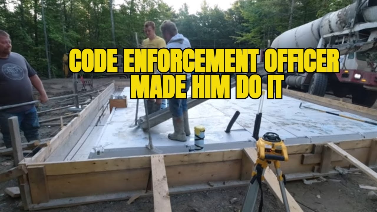 City Inspector Makes Builder Form and Pour His Concrete Slab This Way!