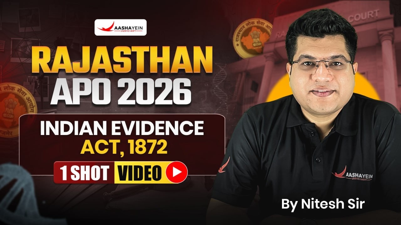 Indian Evidence Act, 1872 One Shot | Rajasthan APO 2026 | By Nitesh Sir