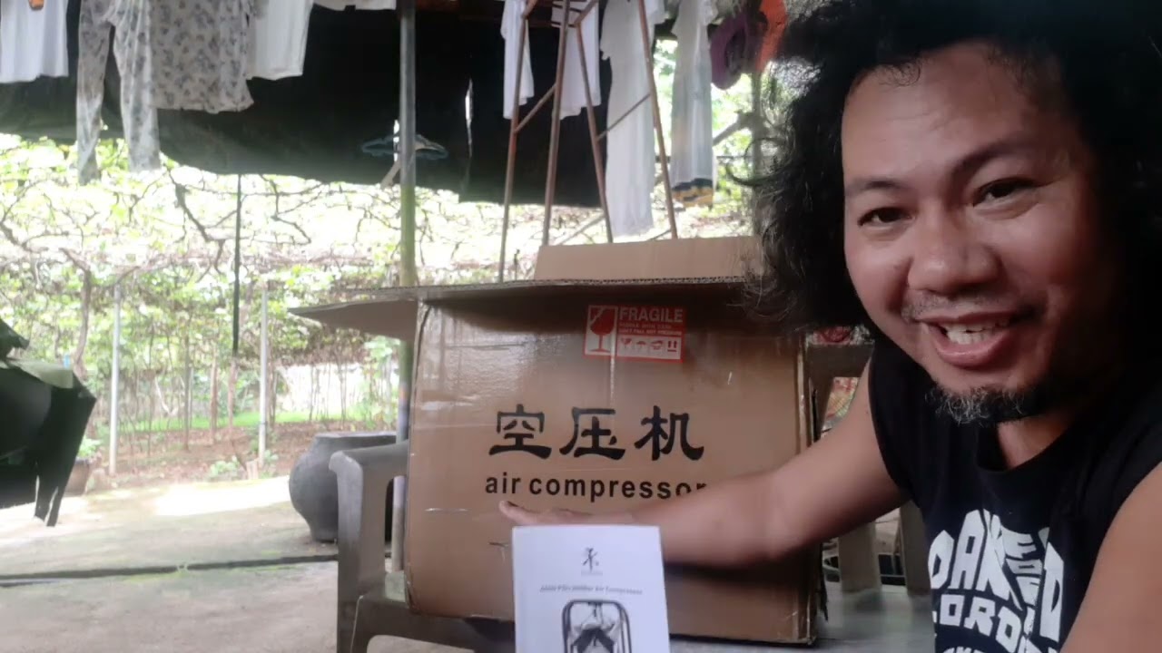 unboxing tuxing TXEDM041 dual cylinder air compressor for pcp.
