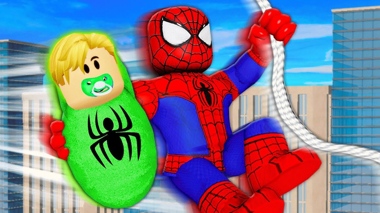فيلم روبلوكس : ابو علي اتولد في عائلة سبايدر مان 🕷️🦹‍♀️ ( كيف هعيش تفتكرو دي حاجة حلوة 😱) جاامد 🔥 !!