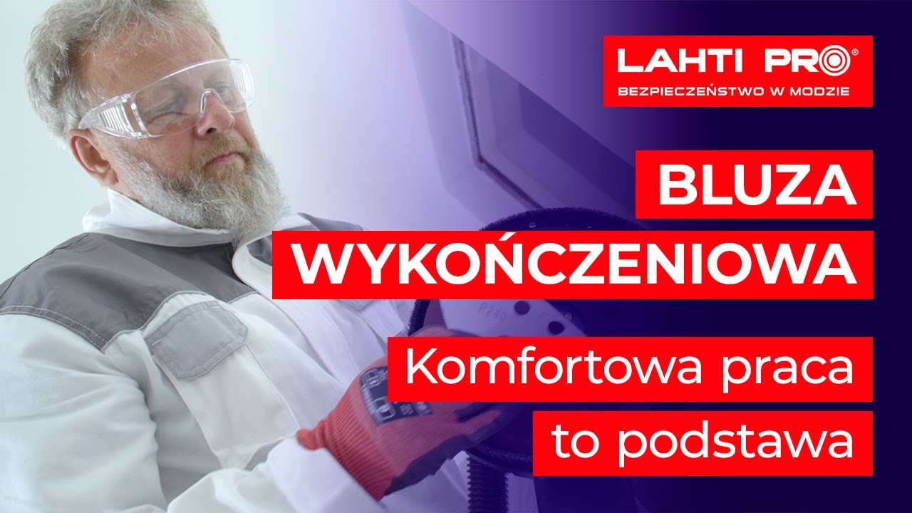 Bluza wykończeniowa. Komfortowa praca do podstawa