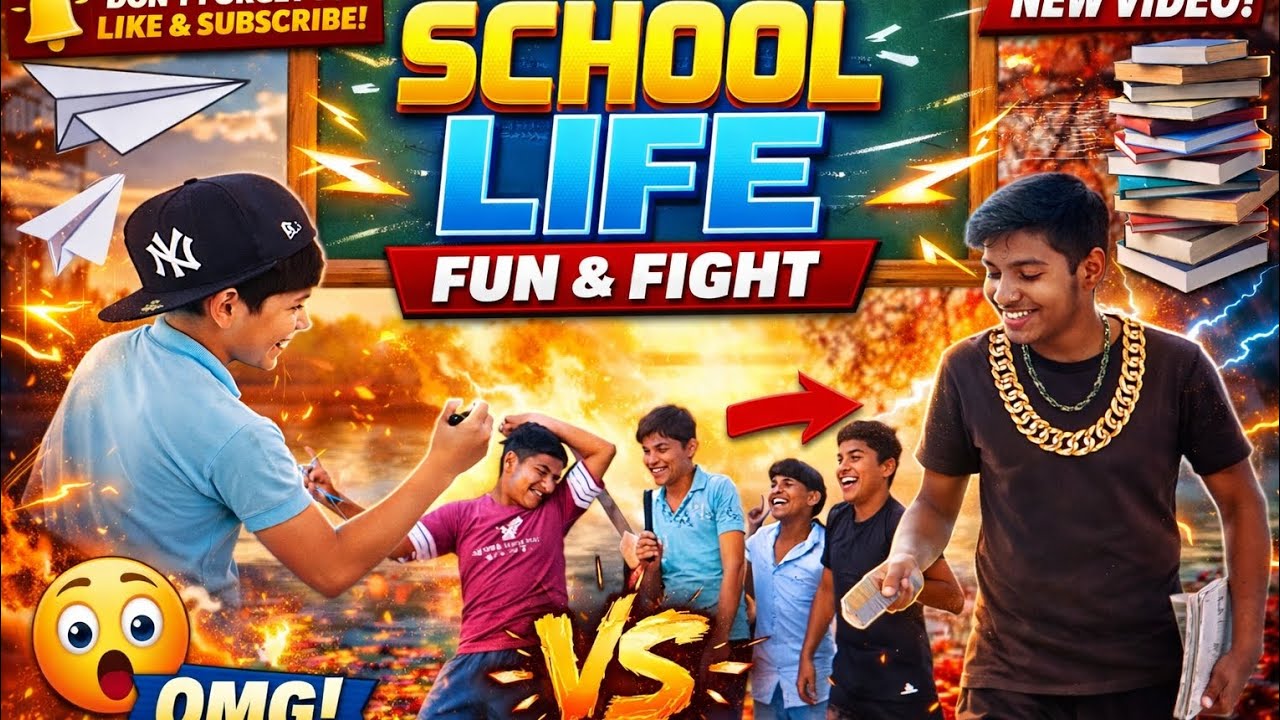 School Life Funny Video 😂 | School Friends Masti ❤️‍🩹 | Desi School Comedy 🤣