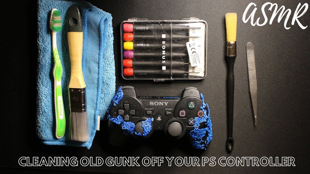 ASMR Cleaning your PS3 Controller