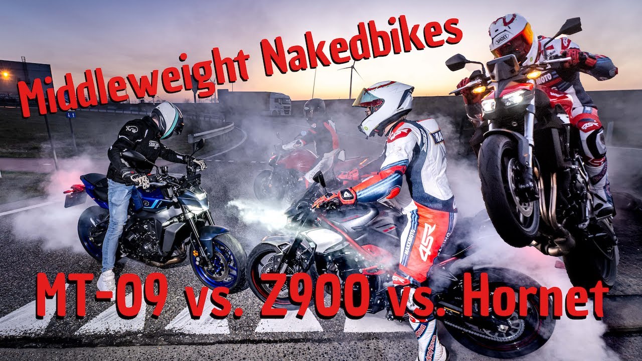 Middleweight Nakedbikes Review: Honda Hornet 1000 vs. Kawasaki Z900 vs. Yamaha MT-09