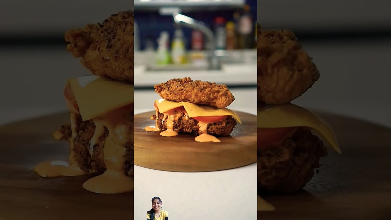 double chess burger 🍔/ASMR video 