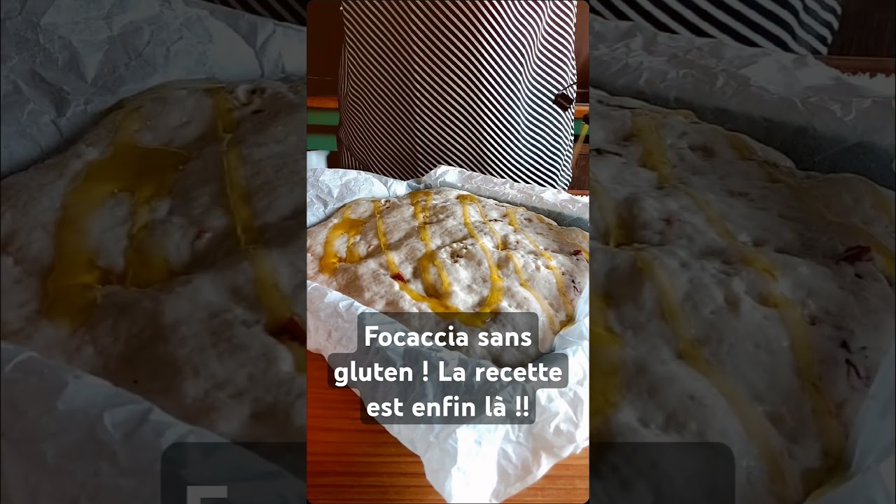 focaccia sans gluten #gluten #glutenfree #nogluten #sansgluten #food #recette #recettesansgluten