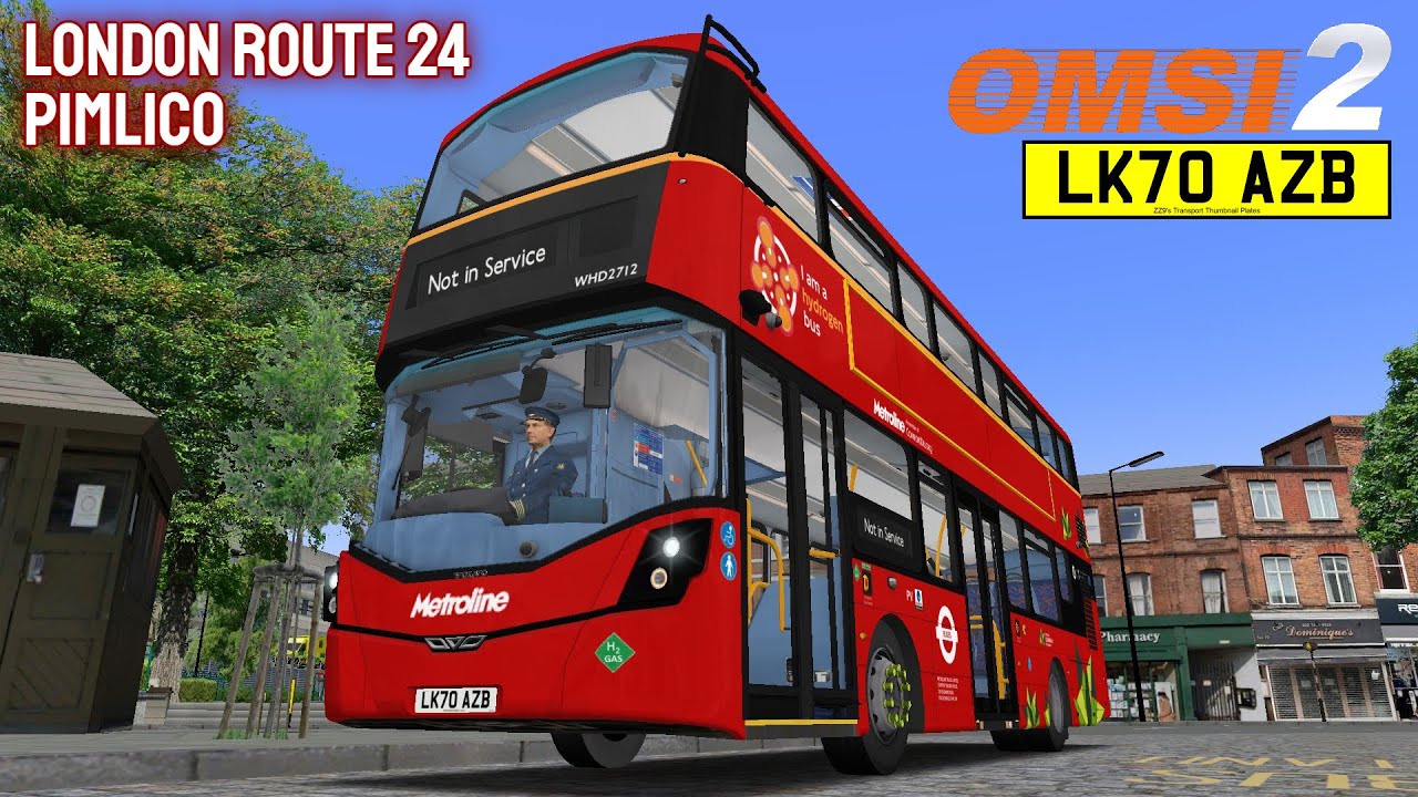 OMSI 2: Wright Not-Quite-A-Hydroliner Takes On Pimlico! | London Route 24 | B5LH Gemini 3 | LK70 AZB
