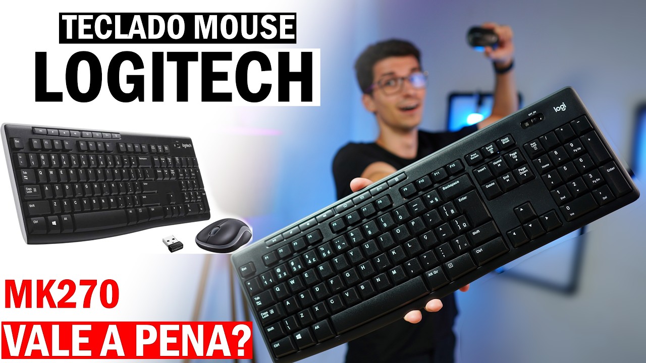 Teclado e Mouse Logitech MK270 Sem Fio Vale a pena?