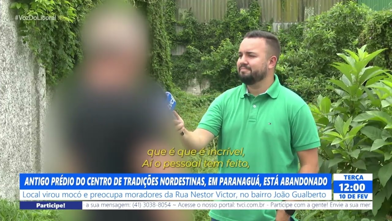 ANTIGO PRÉDIO DO CENTRO DE TRADIÇÕES NORDESTINAS, EM PARANAGUÁ, ESTÁ ABANDONADO