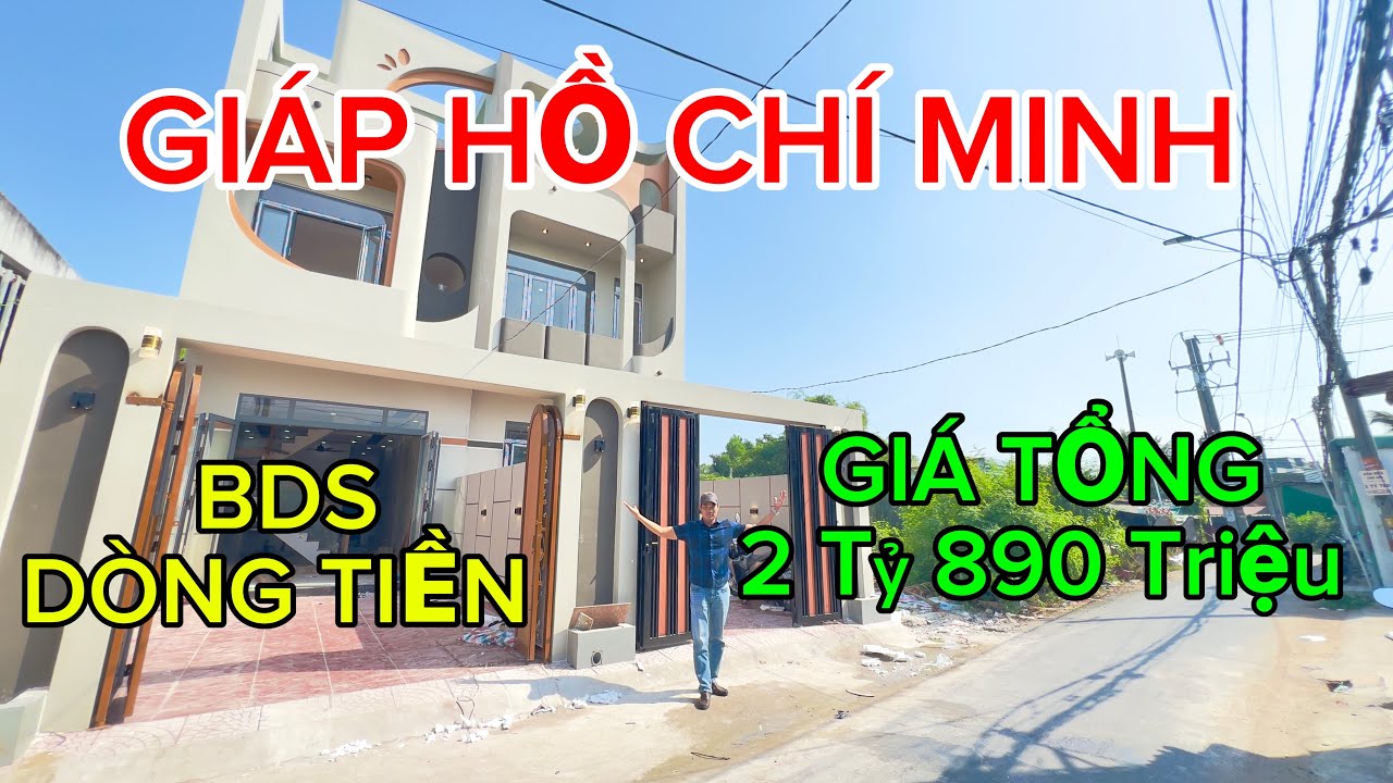 BẤT ĐỘNG SẢN DÒNG TIỀN, VỊ TRÍ GIÁP THÀNH PHỐ HỒ CHÍ MINH,SHR GIÁ RẺ 2 Tỷ 890 Triệu 