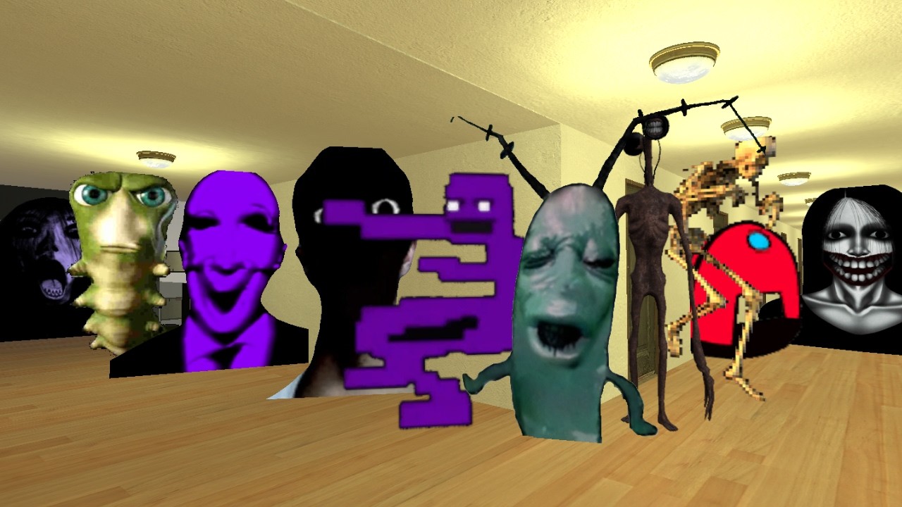 Shirenhead, purple guy, afton и другие Nextbot в Gmod #Crazy_Gaming #Nextbots