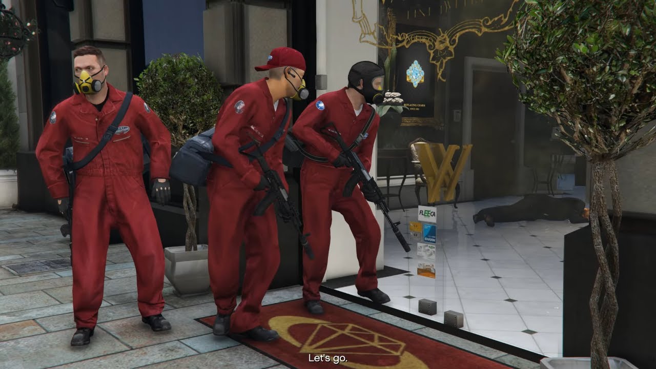Grand Theft Auto V Epic Jwellery Heist and Escape (HD Gameplay)