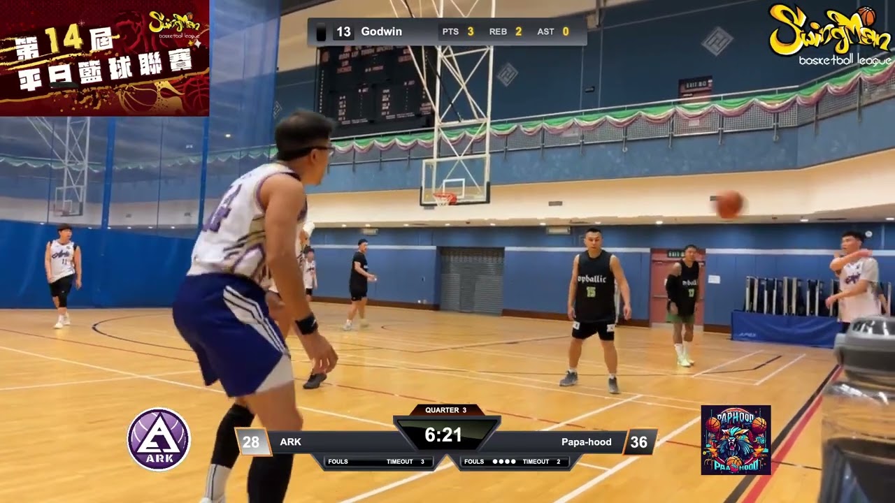 平日籃球聯賽 2026-02-23 順利邨體育館 ARK VS Papa-hood Q3