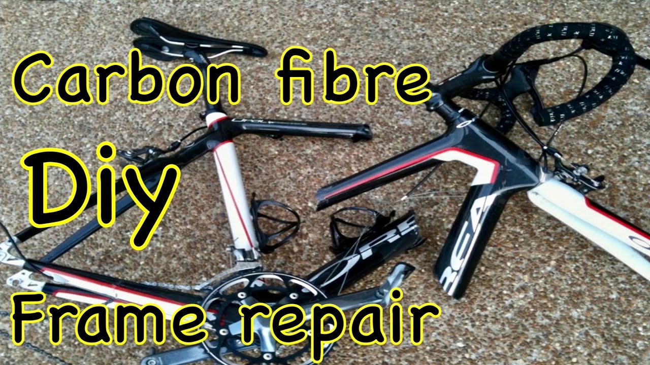 Cracked carbon fibre frame repair