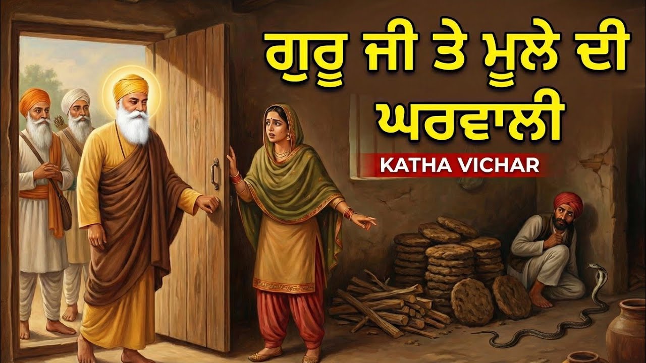 ਗੁਰੂ ਨਾਨਕ ਦੇਵ ਜੀ ਅਤੇ ਮੂਲੇ ਦੀ ਘਰਵਾਲੀ || ਸੱਪ ਦਾ ਡੱਸਣਾ || Guru Nanak Dev Ji Sakhi || Katha Vichar