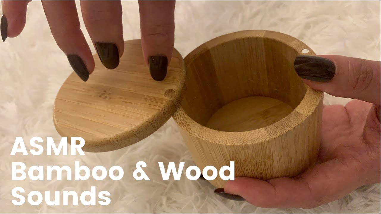 ASMR Bamboo & Wood Sounds (No Talking) Tapping, Scratching and etc. /竹、木製品の音