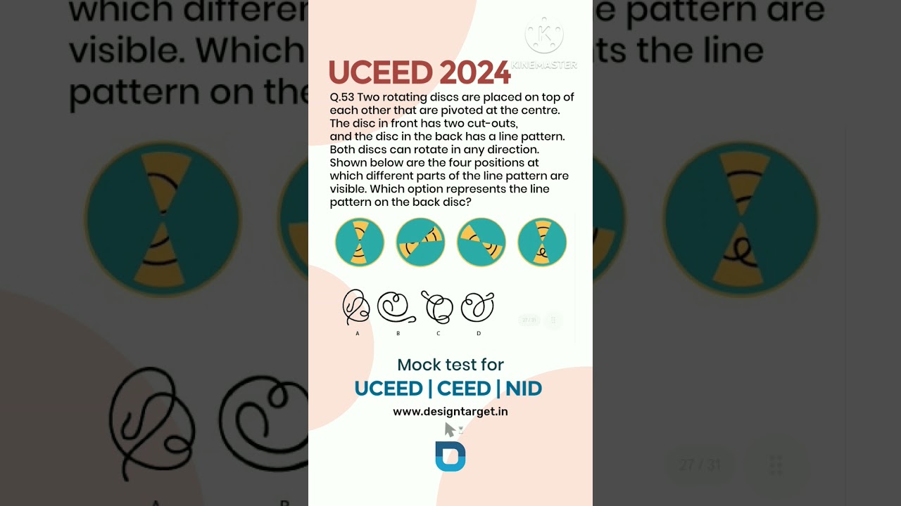 Uceed Ceed Nid Preparation 2025 UCEED CEED NID Previous year paper solved Design target #shorts